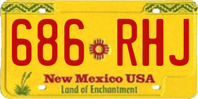 NM license plate 686RHJ