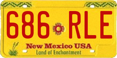 NM license plate 686RLE