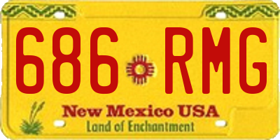 NM license plate 686RMG