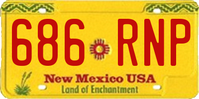 NM license plate 686RNP