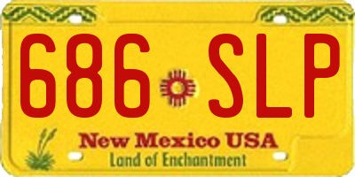 NM license plate 686SLP