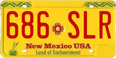 NM license plate 686SLR
