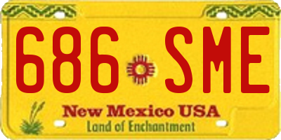 NM license plate 686SME