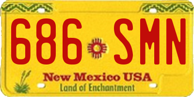 NM license plate 686SMN