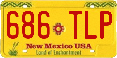 NM license plate 686TLP