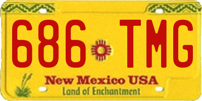NM license plate 686TMG