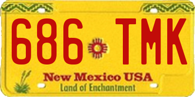 NM license plate 686TMK