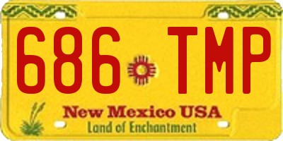 NM license plate 686TMP