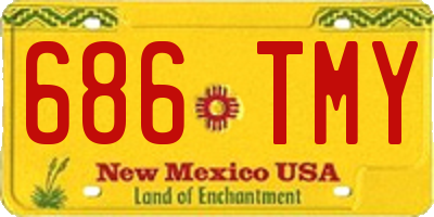 NM license plate 686TMY