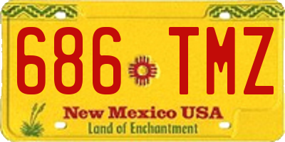 NM license plate 686TMZ