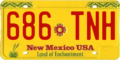 NM license plate 686TNH