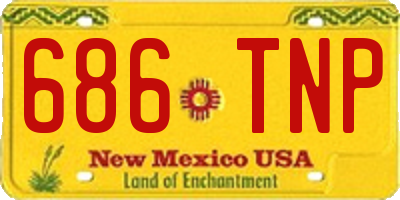 NM license plate 686TNP