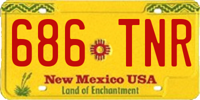 NM license plate 686TNR