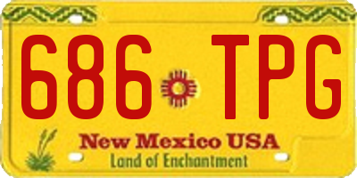 NM license plate 686TPG