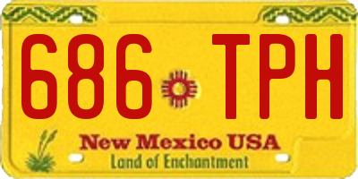 NM license plate 686TPH