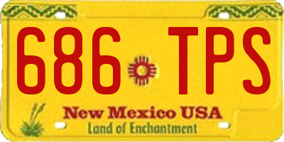 NM license plate 686TPS