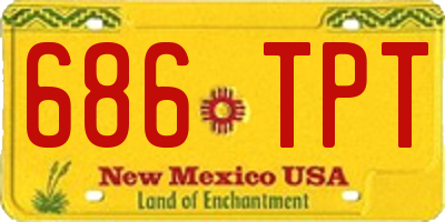 NM license plate 686TPT