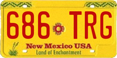 NM license plate 686TRG
