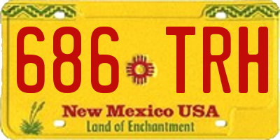 NM license plate 686TRH