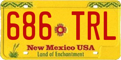 NM license plate 686TRL