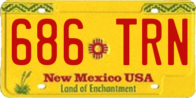 NM license plate 686TRN