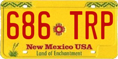 NM license plate 686TRP