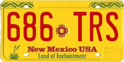 NM license plate 686TRS