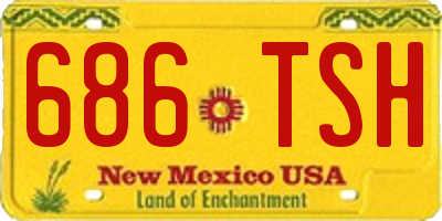 NM license plate 686TSH