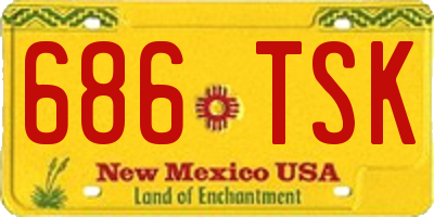 NM license plate 686TSK