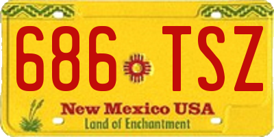 NM license plate 686TSZ