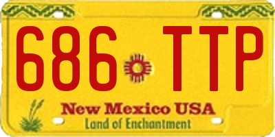 NM license plate 686TTP