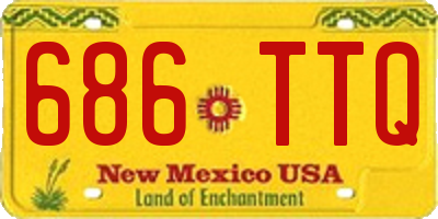 NM license plate 686TTQ