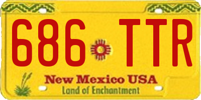 NM license plate 686TTR