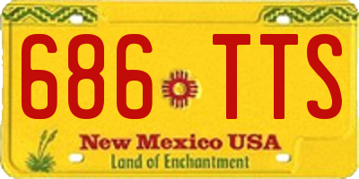 NM license plate 686TTS