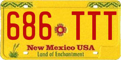 NM license plate 686TTT