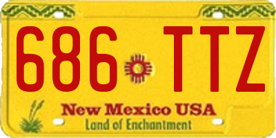 NM license plate 686TTZ