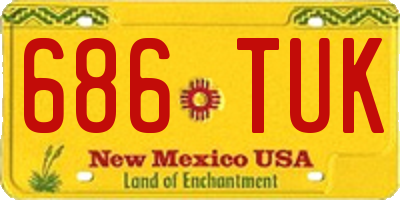 NM license plate 686TUK