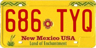 NM license plate 686TYQ