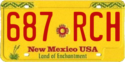 NM license plate 687RCH