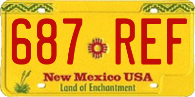 NM license plate 687REF