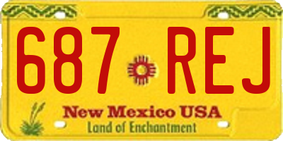 NM license plate 687REJ