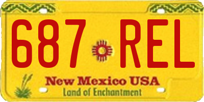NM license plate 687REL