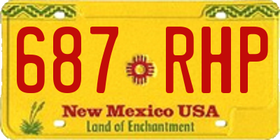 NM license plate 687RHP
