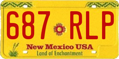 NM license plate 687RLP
