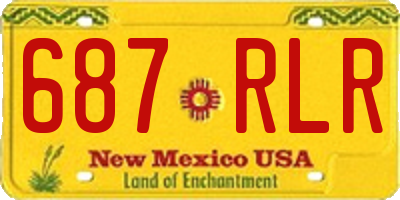 NM license plate 687RLR