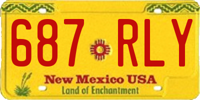 NM license plate 687RLY
