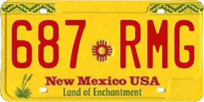 NM license plate 687RMG
