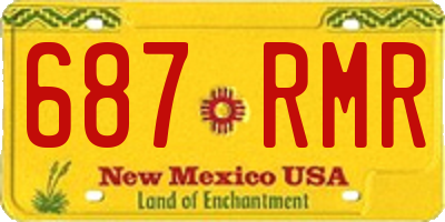 NM license plate 687RMR