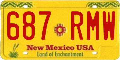 NM license plate 687RMW