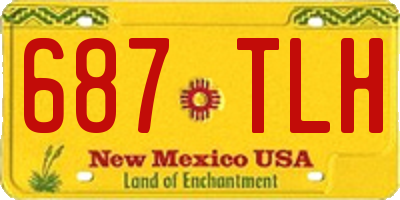 NM license plate 687TLH